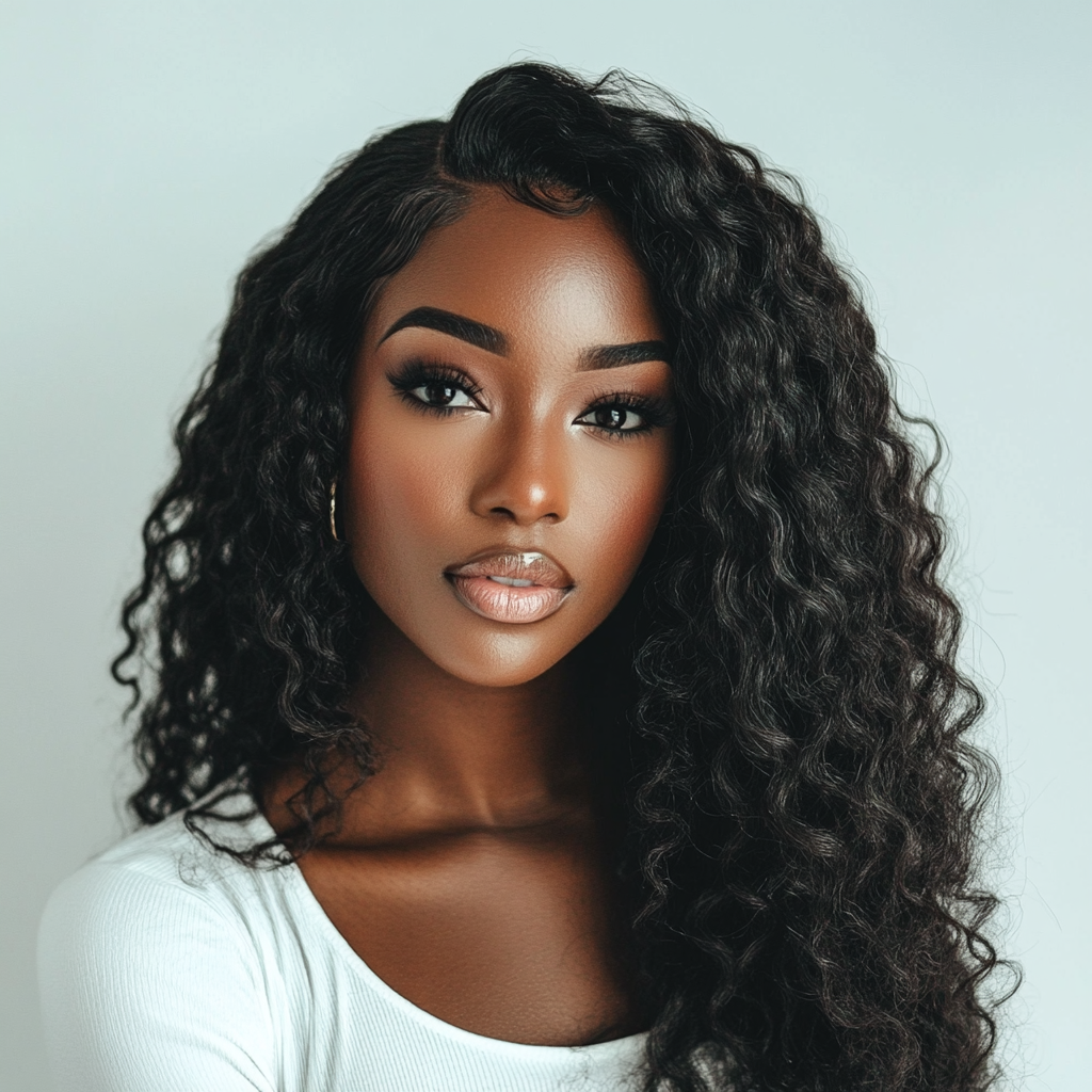 Finesse Luxury Hair - Glueless Premium Jerry Curly Wig Unit — 5x5 Thin Lace Closure