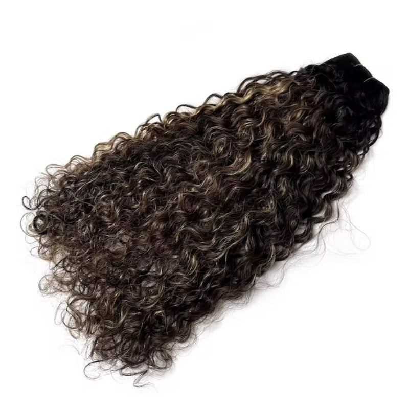 Finesse Luxury Hair - Afro Kinky Wavy Jerry Curly Dark Root Highlights Balayage