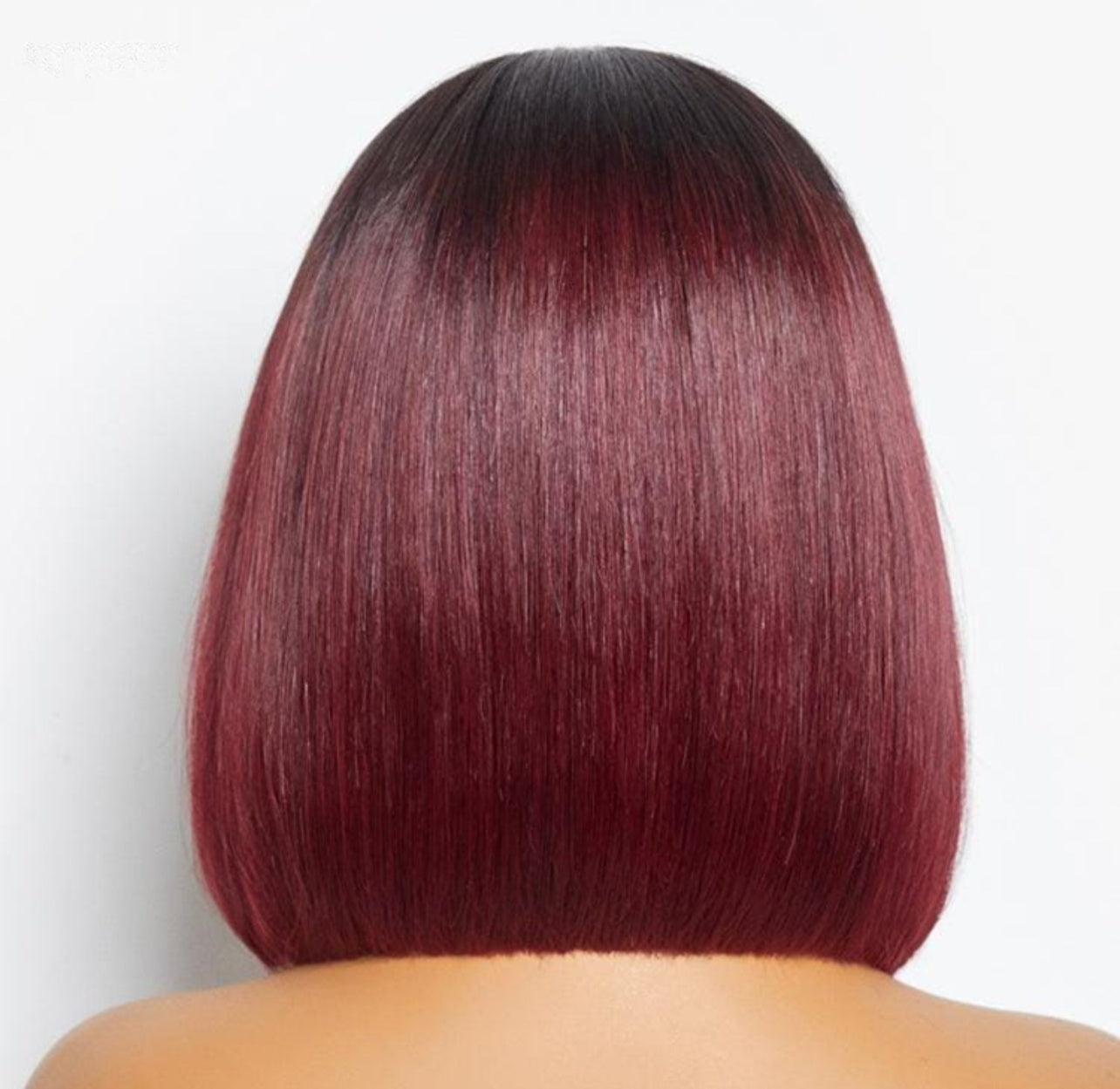 Finesse Luxury Hair -Premium Silky Ombré Burgundy Bone Straight Human Hair Unit