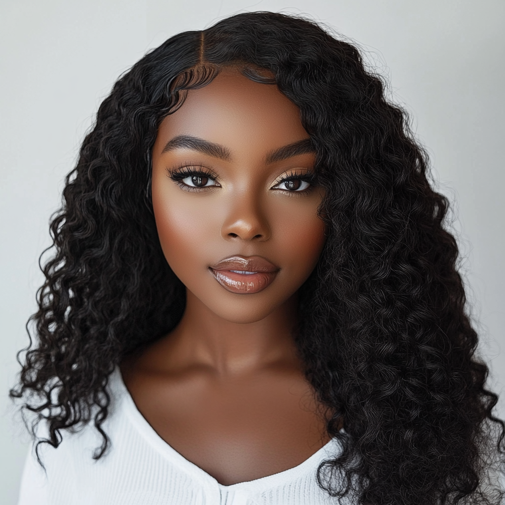 Finesse Luxury Hair - Glueless Premium Jerry Curly Wig Unit — 5x5 Thin Lace Closure