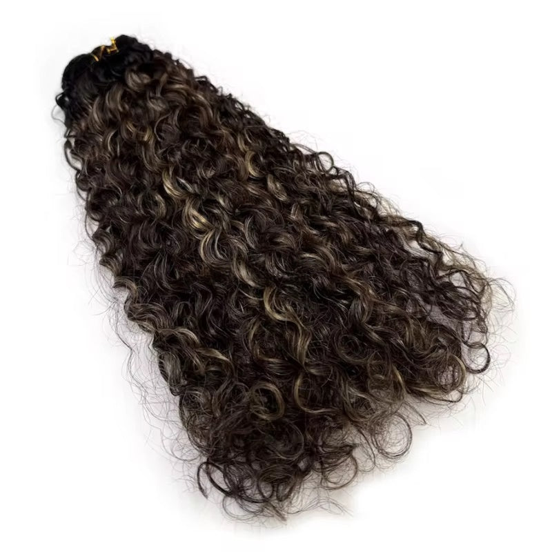 Finesse Luxury Hair - Afro Kinky Wavy Jerry Curly Dark Root Highlights Balayage