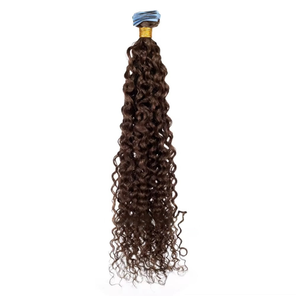 Finesse Luxury Hair - Afro Jerry Curls Dark Brown Hair Extensions