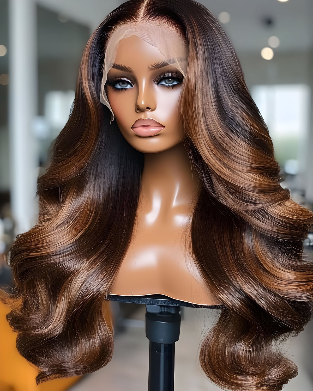 Finesse Luxury Wig -Honey Brown Highlight Ready To Wear Glueless Wig