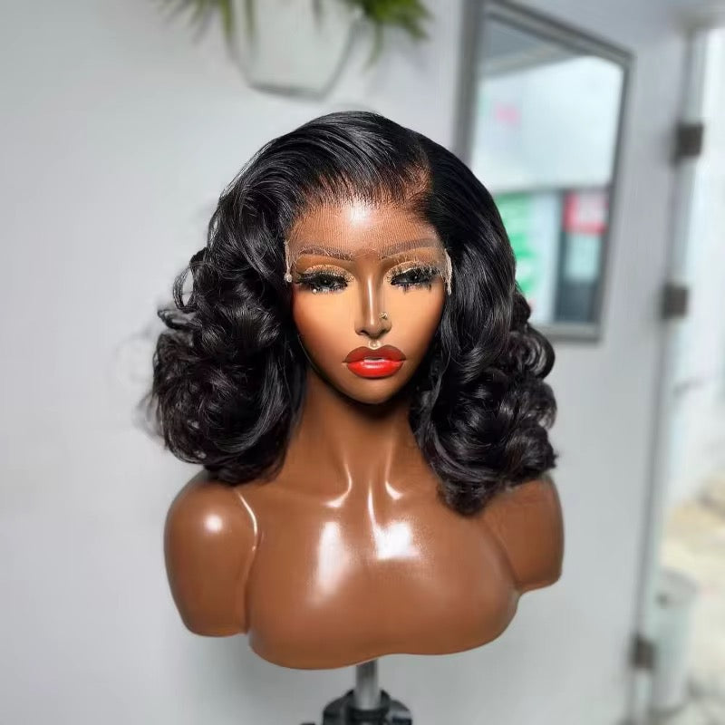 Finesse Luxury Hair -Bouncy Bob Unit 13x4 HD Swiss Lace