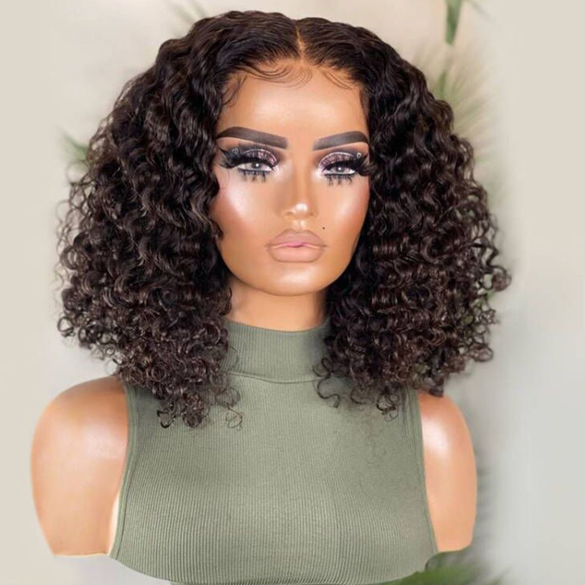 Finesse Luxury Hair- Bob Deep Curls Wig — 13x4 Thin Lace Closure