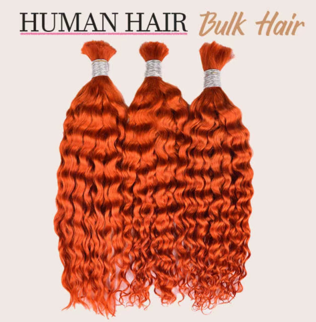 Deep Curly Coloured  Bulk Hair - 100% Human Hair For Boho Style Braids