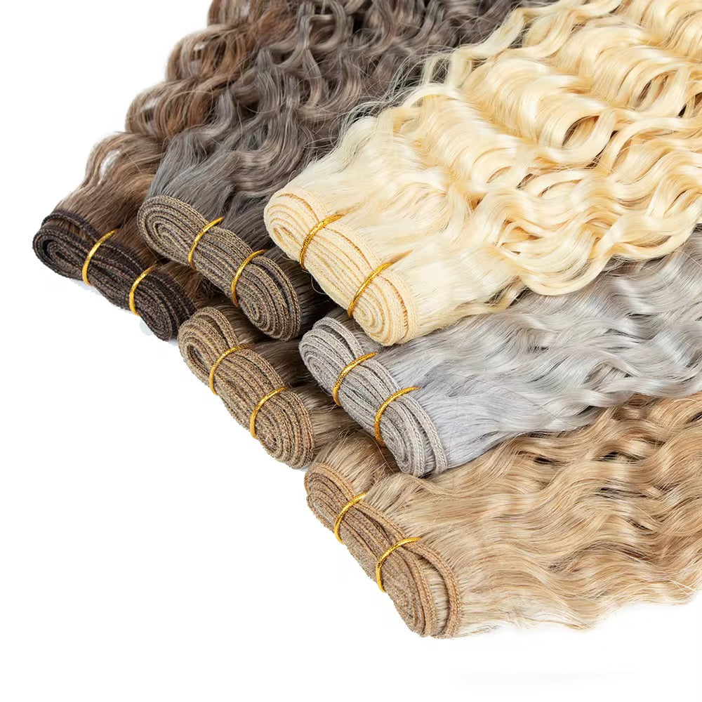 Finesse Luxury Hair - Full Head Set Curly Clip-In Human Hair Extensions