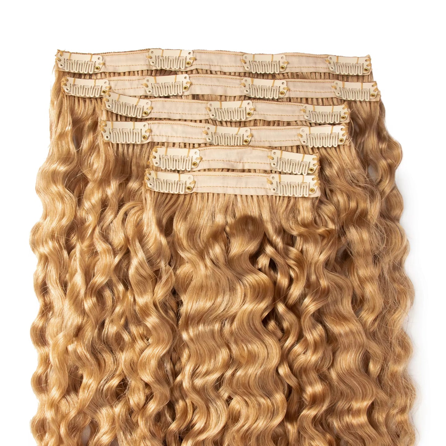 Finesse Luxury Hair - Full Head Set Curly Clip-In Human Hair Extensions
