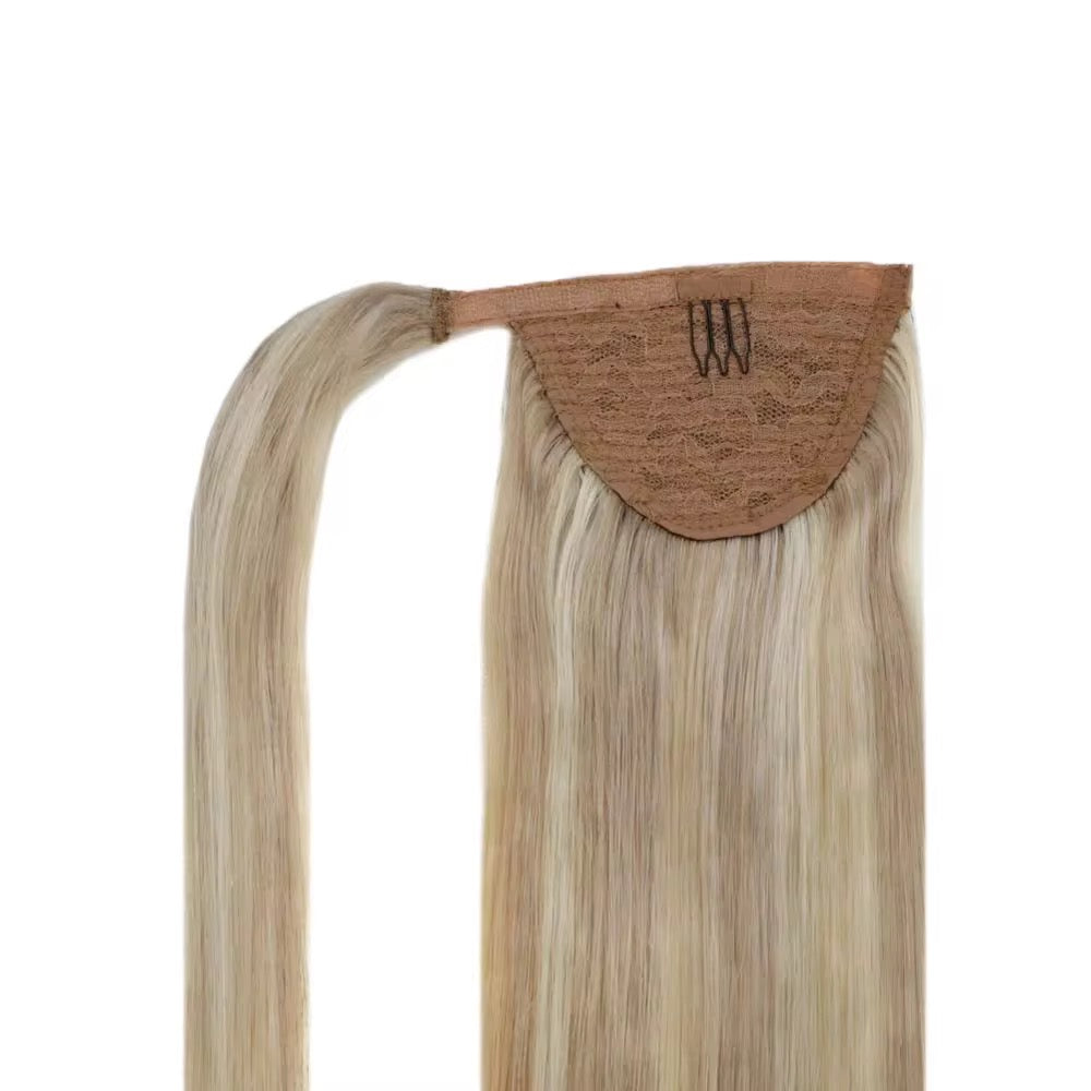 Finesse Luxury Hair -Hook & Wrap Around Ponytail 100% Remy Human Hair