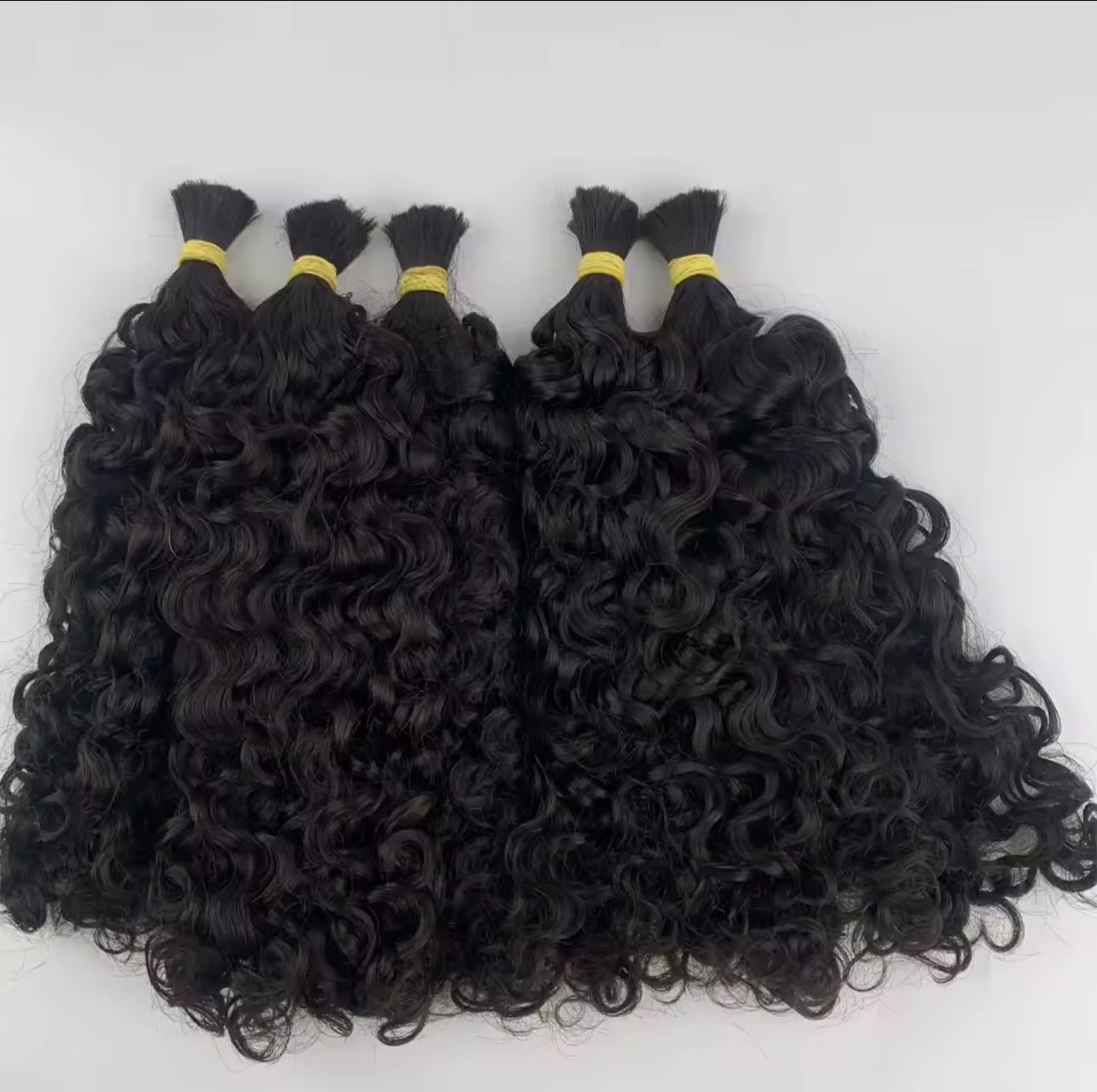 Finesse Luxury Hair - Italian Curly Virgin Bulk Human Hair for  Boho Style Braids