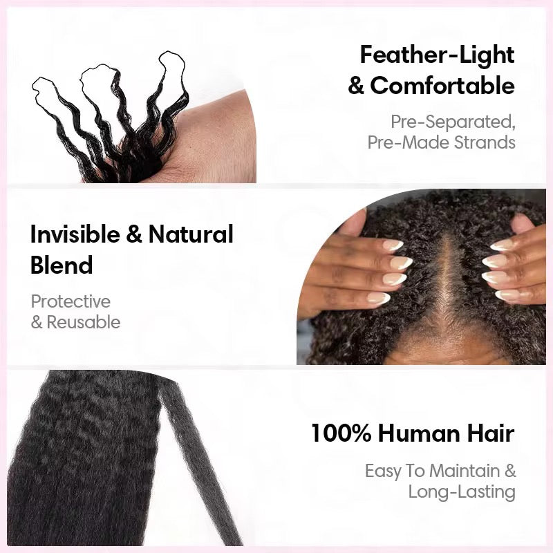 Finesse luxury Hair - Crochet Kinky Straight 100% Premium Human Hair