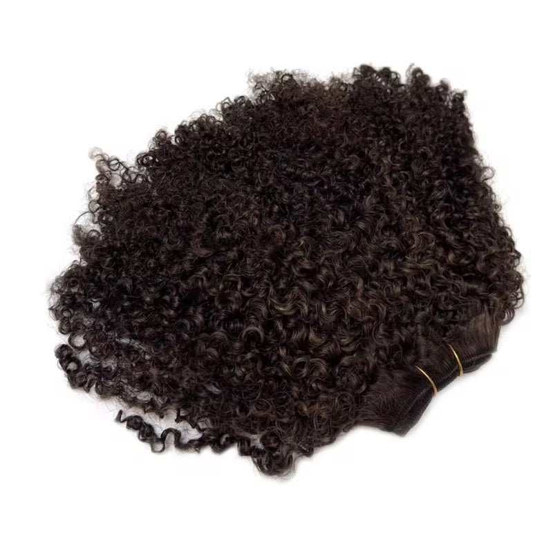 Finesse Luxury Hair - Afro Kinky Curly Brown Highlights