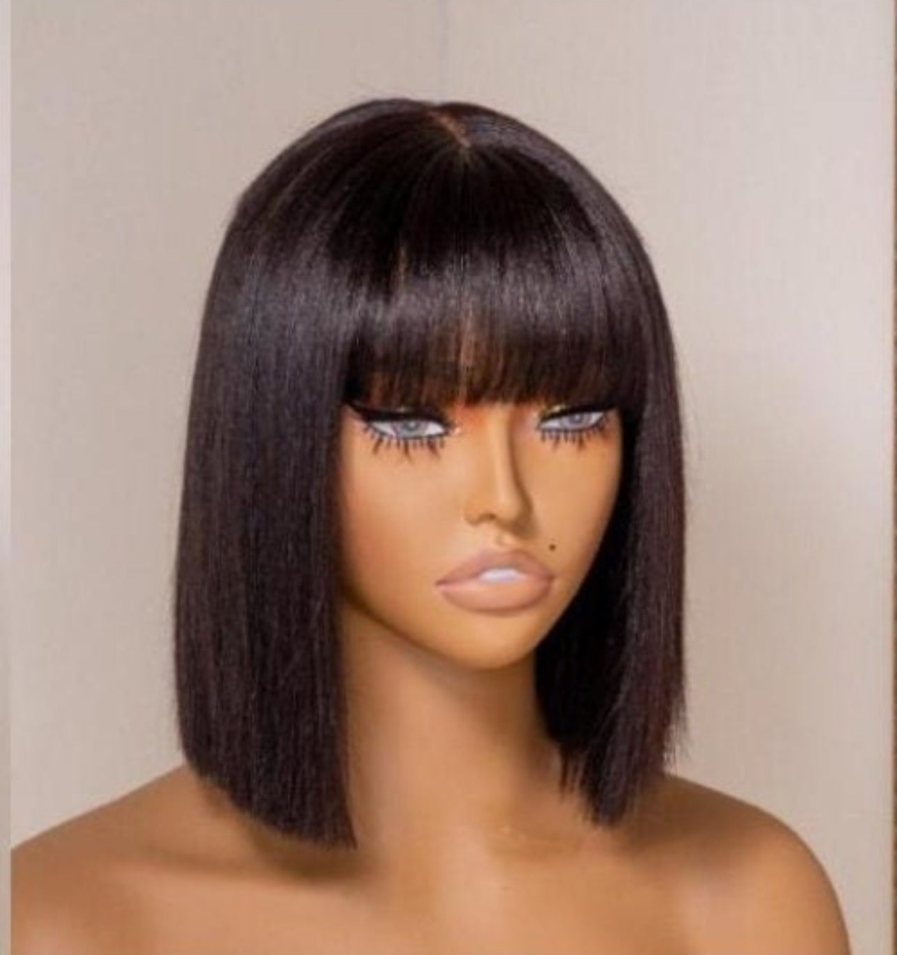 Finesse Luxury Hair -Premium Silky Bone Straight Human Hair Bang Wig