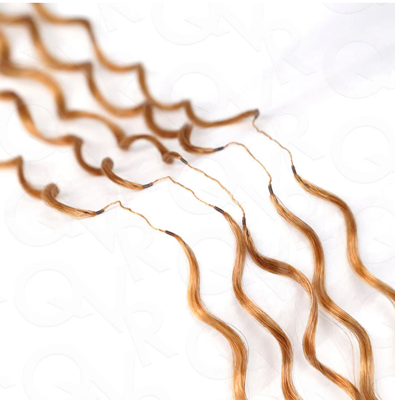 Crochet Blonde Deep-Wave Human Hair, High Quality Pre-Stretched, Tangle Free & Long Lasting. Easy DIY Install- Natural Texture & Soft Bouncy Feel