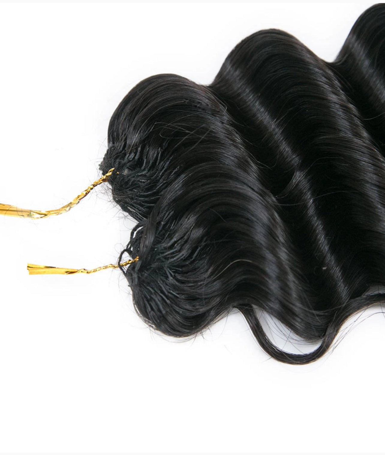 Crochet Deep-Wave Human Hair, High Quality Pre-Streched, Tangle Free & Long Lasting. Easy DIY Install- Natural Texture & Soft Bouncy Feel