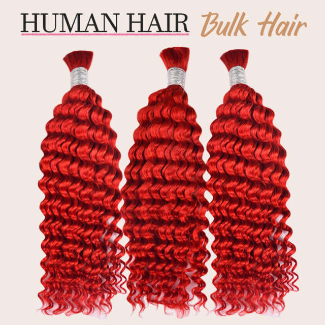 Deepwave Coloured bulk  Hair - 100% Human Hair for  Boho Style Braids